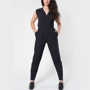 American apparel classic black jumpsuit